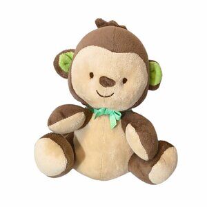 2013 Fisher Price Mattel Snugamonkey Monkey Lovey Plush Stuffed Beanbag Toy 6"